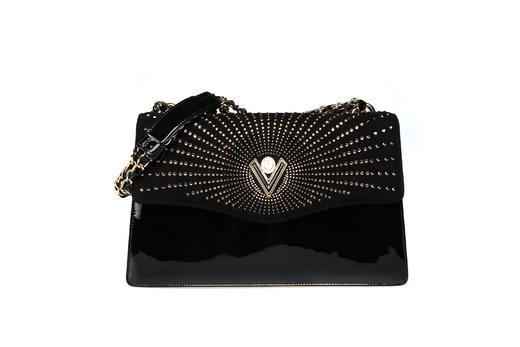 豪麟名鞋奥莱VALENTINO ORLANDI女包牛移膜革手袋V6898黑色  原价8600元 商品图0