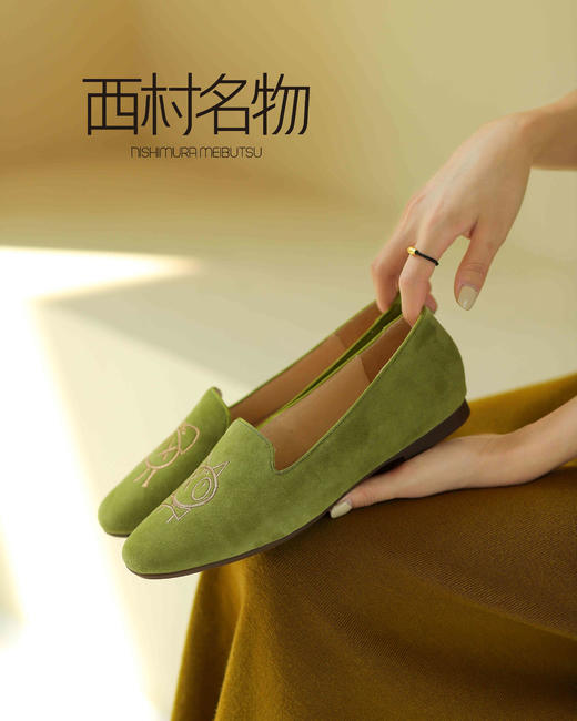 西村名物2021秋季新款时尚休闲单鞋X21CE34752 商品图0