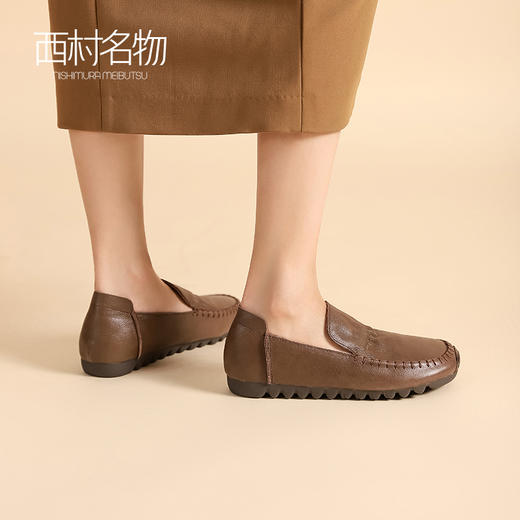 西村名物2022秋季新款真皮单鞋37711 商品图3