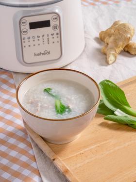 青菜瘦肉粥