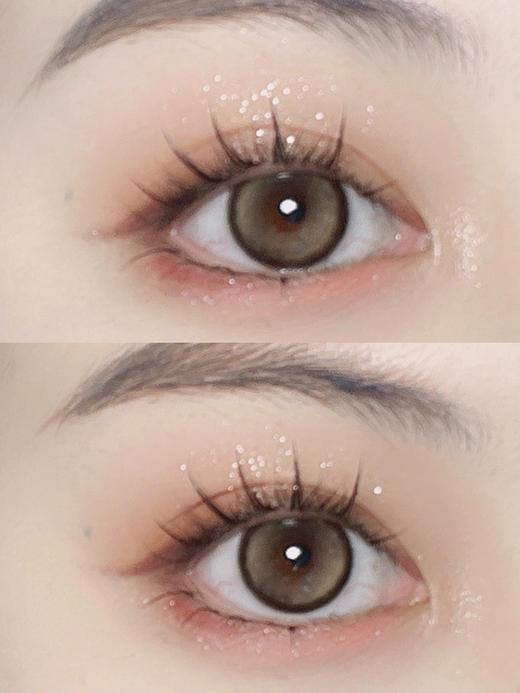 Bollycon旗下 ·日抛 ·玛瑙黑晶&焦糖乌龙· 14.2mm白狮参考着色中等直径 · 韩产日抛 商品图2