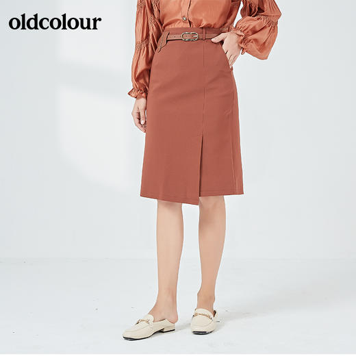 oldcolour2021秋季商场同款时尚百搭半身裙中裙N32062225 商品图3