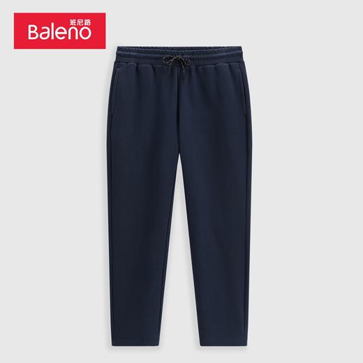 班尼路秋冬新款港风简约摇粒绒休闲裤男加厚加绒保暖通勤直筒长裤 商品图0