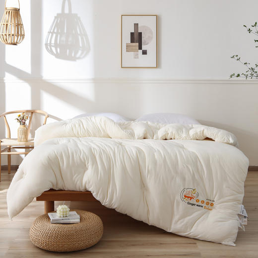 生姜暖绒秋冬被、、加厚保暖、蕴含天然生姜萃取精华、防寒保暖、被窝里面的小太阳-yc 商品图7
