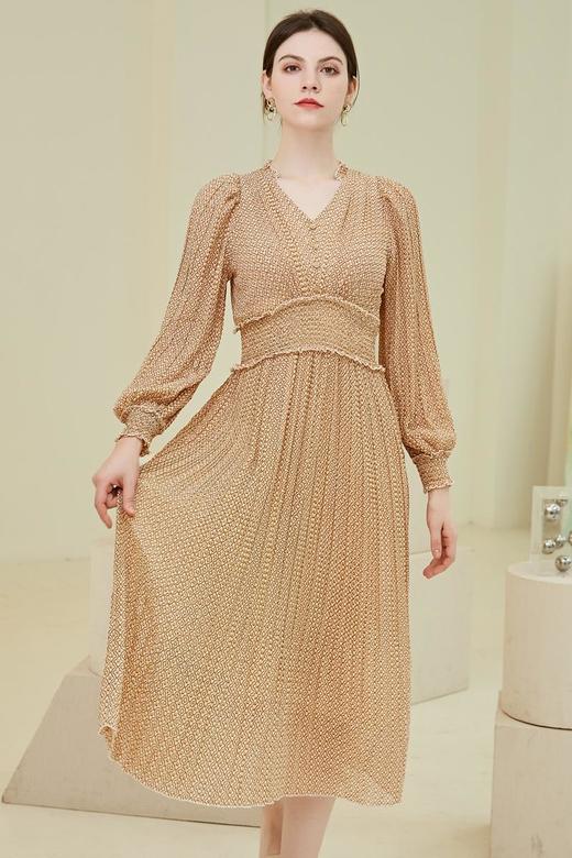 oldcolour2021秋季商场同款长袖连衣裙N32103202 商品图5