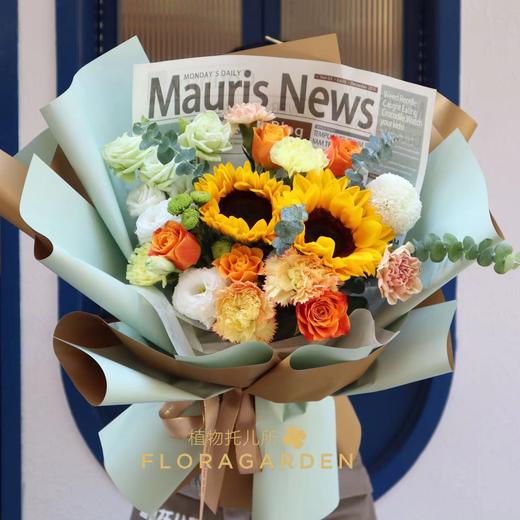 感恩有你 向日葵玫瑰鲜花花束款式一 商品图2