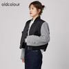 oldcolour2021秋商场同款垫肩气场拉链开衫休闲夹克外套N32041218 商品缩略图1
