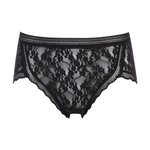 都市丽人时尚系列薄透丝滑蕾丝网布单品内裤三角中叉女士内裤LK22A6 商品图3