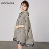 oldcolour2021秋商场同款l连帽蝙蝠袖时尚百搭斗篷卫衣N32042236 商品缩略图2