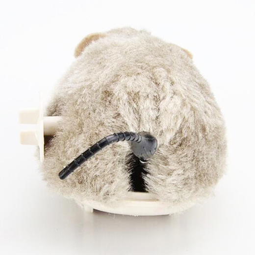 毛绒仿真老鼠 发条玩具小老鼠 猫咪自嗨玩具 颜色随机发 商品图1