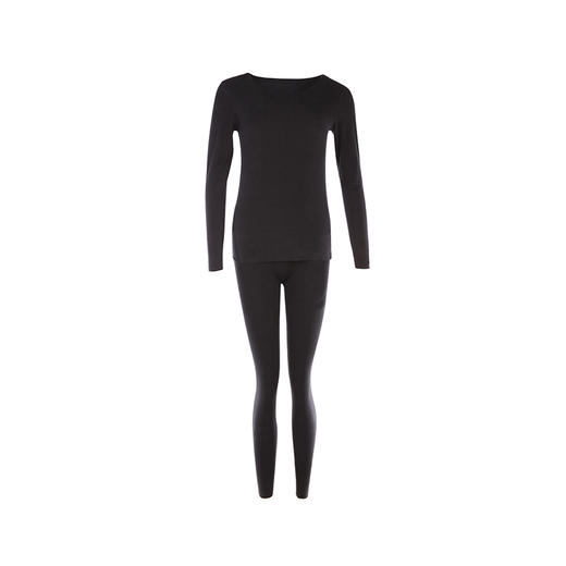 都市丽人舒暖负5度至5度女士棉质套装彩纱罗纹随意裁中套装保暖衣LW21B3 商品图5