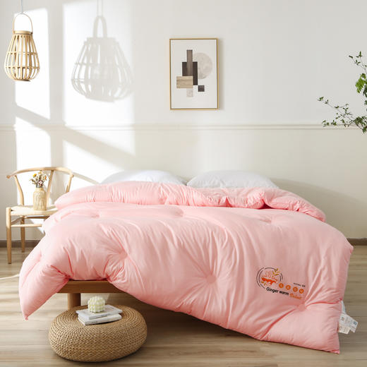 生姜暖绒秋冬被、、加厚保暖、蕴含天然生姜萃取精华、防寒保暖、被窝里面的小太阳-yc 商品图6