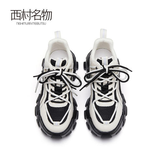 西村名物复古老爹鞋女2022秋季女鞋新款商场同款厚底运动鞋37701 商品图3
