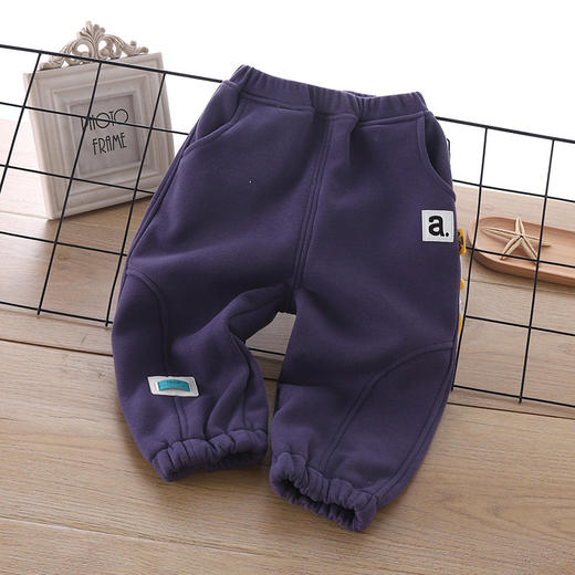 【限时特惠 加绒加厚】儿童运动裤休闲裤秋冬新款童裤棉卫裤中小童男裤韩版潮流加绒 商品图6