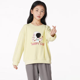 都市丽人眯雅佳舒适外出童装保暖面料套装舒绒家居料中家居服长袖睡衣JH29B2