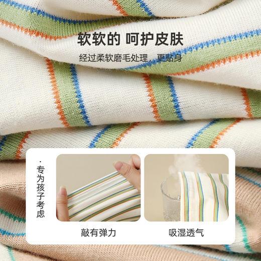 【100元任选10件】【柔软精梳棉 贴身不磨肌肤】简约百搭条纹T恤PQTX2209 商品图4