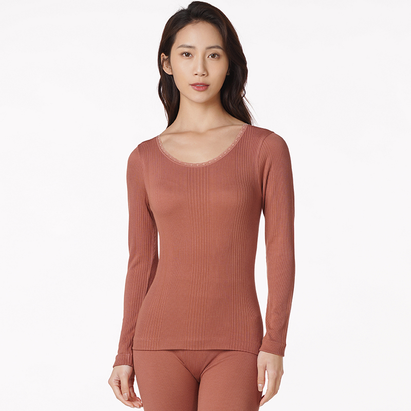 都市丽人超级暖负15度以下女士正价无缝无缝面料加厚套装保暖衣LW23A5