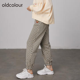 oldcolour2021秋商场同款休闲宽松收脚长裤女N32073265