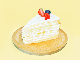 榴芒千层切块蛋糕-小切件满35元起送