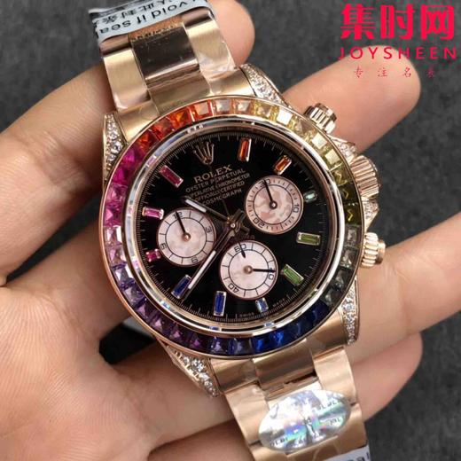 BL新款到货！ROLEX   劳力士 全新迪通拿彩虹款。型号：116599RBOW-116598RBOW-116595RBOW.彩虹迪通拿一表难求！ 商品图1