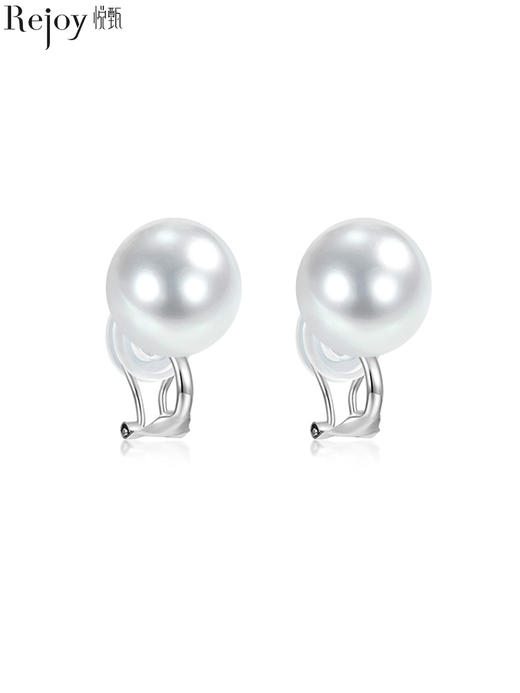 【天猫同款】悦甄 18K金澳白珍珠耳夹 classic 商品图0