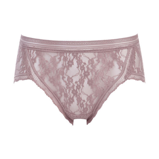 都市丽人时尚系列薄透丝滑蕾丝网布单品内裤三角中叉女士内裤LK22A6 商品图6