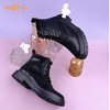 【春节不打烊】Safiya/索菲娅  马丁靴2022冬季新潮英伦风厚底增高侧拉链机车皮靴 SF24116023 商品缩略图7