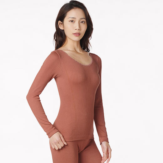 都市丽人超级暖负15度以下女士正价无缝无缝面料加厚套装保暖衣LW23A5 商品图1