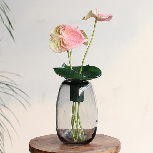 荷叶组合玻璃花瓶 商品图4