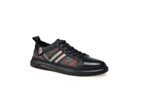 豪麟名鞋奥莱迪嘉男装牛皮革动感休闲鞋DJWTO22MX207黑色原价1660元 商品图0