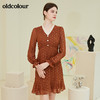 oldcolour2021秋季商场同款长袖连衣裙N32103266 商品缩略图2