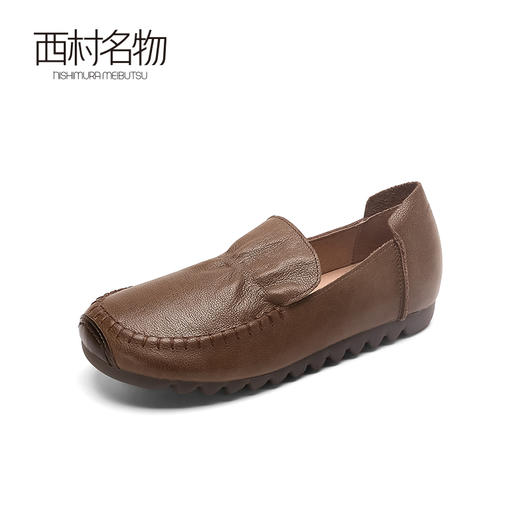 西村名物2022秋季新款真皮单鞋37711 商品图2