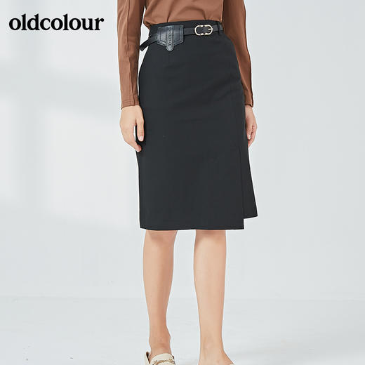 oldcolour2021秋季商场同款时尚百搭半身裙中裙N32062225 商品图4