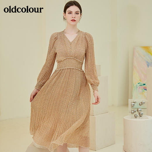 oldcolour2021秋季商场同款长袖连衣裙N32103202 商品图1