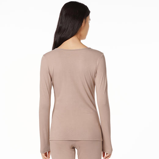 都市丽人轻暖5至15度女士发热纤维套装巴素兰发热绒薄套装保暖衣LW21A2 商品图2