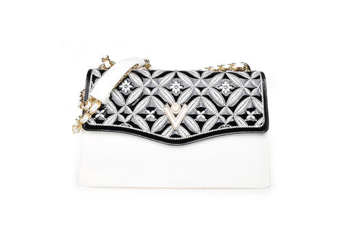 豪麟名鞋奥莱VALENTINO ORLANDI女包牛移膜革手袋V6841白色  原价7600元 商品图0