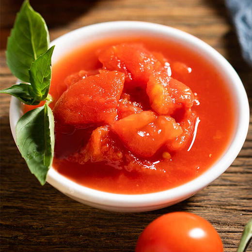 新疆特产冠农番茄丁 210g/罐新鲜去皮自然熟健康无添加罐头 商品图3