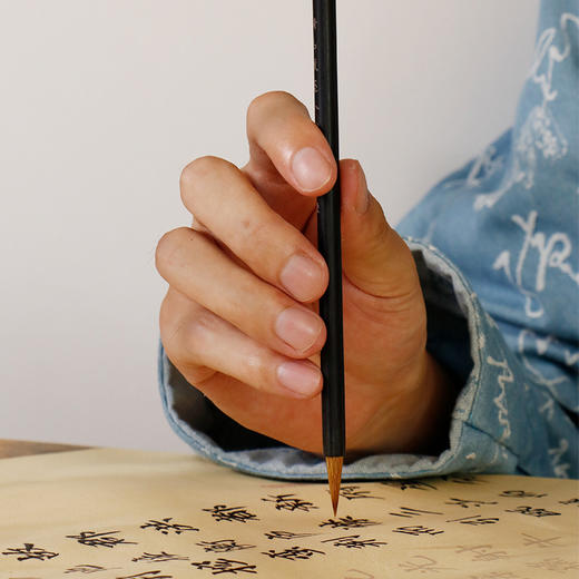 【庆学堂】七紫三羊紫毫 精品狼毫 精品红毛 小楷毛笔 工笔勾线毛笔 小行书毛笔 商品图4