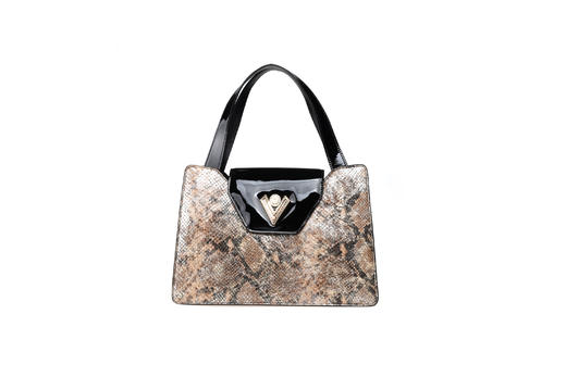 豪麟名鞋奥莱VALENTINO ORLANDI女包牛移膜革手袋V6938咖啡色  原价7600元 商品图0