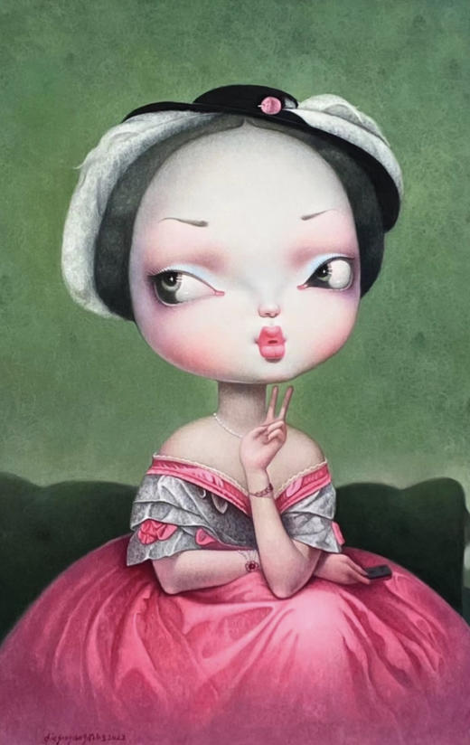 解永生原作原作布面油画《致敬安格尔》 商品图0