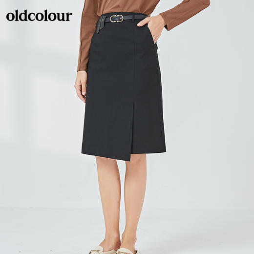 oldcolour2021秋季商场同款时尚百搭半身裙中裙N32062225 商品图0