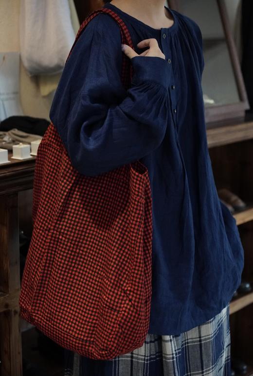 Antiquites ichi多色格纹背包 商品图2