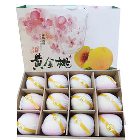 【中秋水果礼盒】 (精品礼盒)黄金桃礼盒1箱 ( 重约7斤—8斤)【当天提货】
