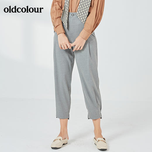oldcolour春秋季商场同款时尚百搭休闲长裤女N32073215 商品图5