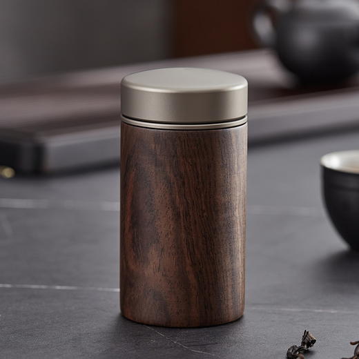 初心| 黑檀茶叶罐整木 商品图5