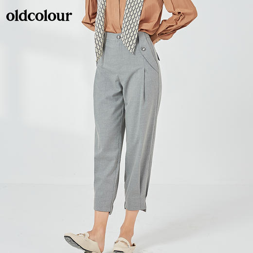 oldcolour春秋季商场同款时尚百搭休闲长裤女N32073215 商品图4