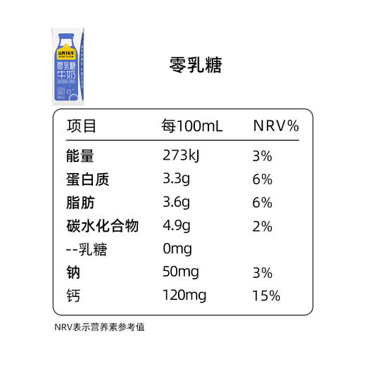 认养一头牛零乳糖小蓝盒纯牛奶250ml*10盒*1箱 商品图4