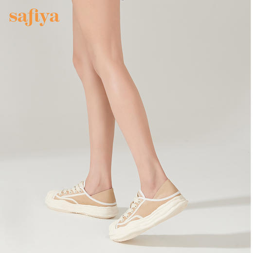 Safiya/索菲娅 新潮设计感2022秋季新款小众个性贝壳头溶解休闲鞋 SF23112423 商品图5