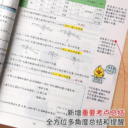 (仓发) 衡水重点中学状元学霸手写笔记初中物理学霸笔记知识清单八九年级上册下册初二初三物理书知识大全中考必刷题/延边教育出版社/言书公子/9787572402654 商品图6