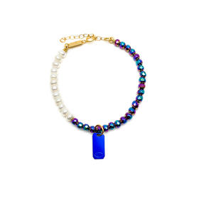 订购7周到｜Barbóra-Alice-蓝色眼睛 珍珠 手链［希腊设计师]